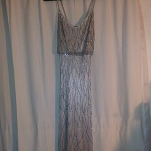 Sequined prom dress